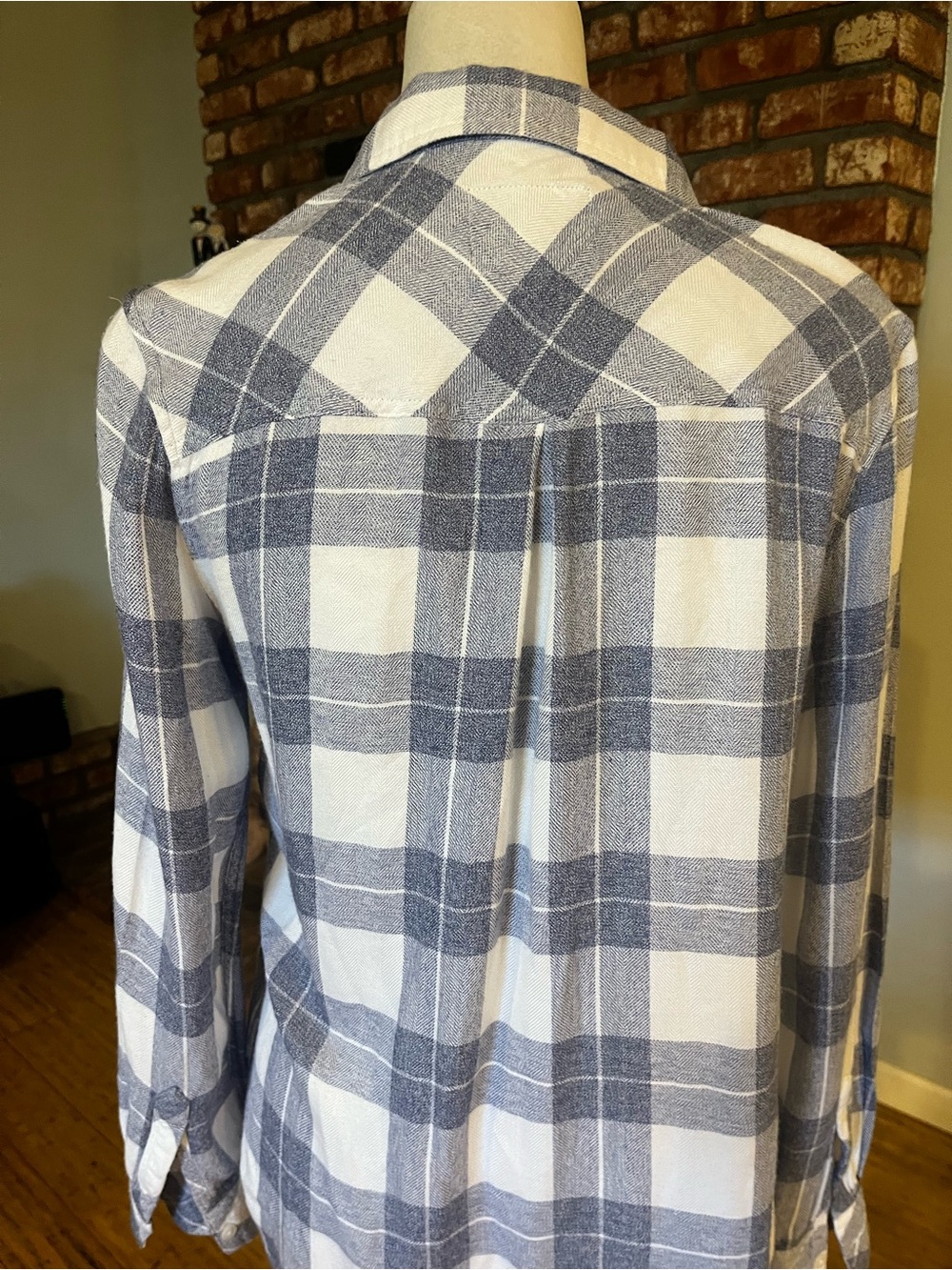 Rails Blue and White Plaid Button-Up Shirt - Picture 5 of 5
